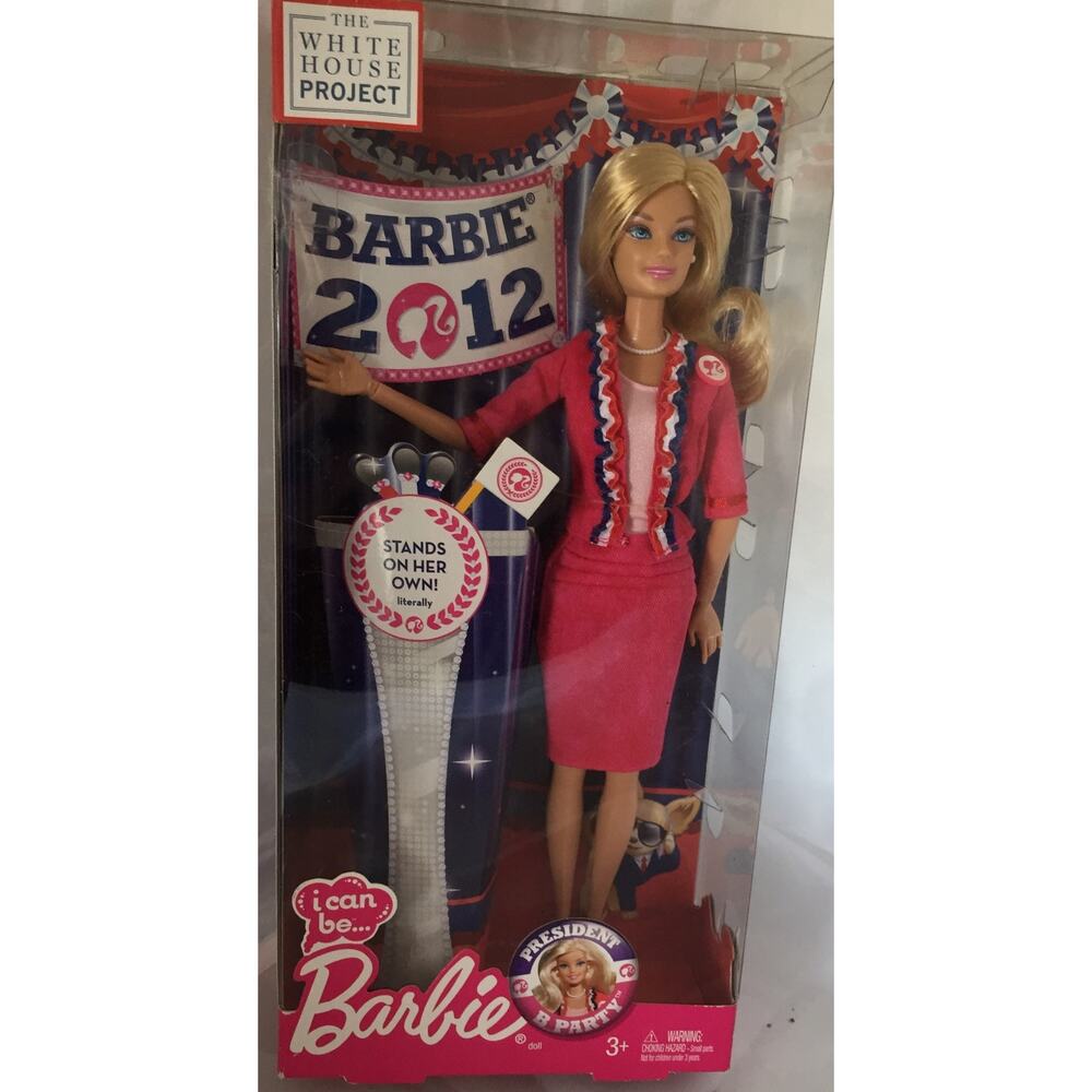 Barbie I Can Be President Blonde Doll WHITE HOUSE PROJECT 2011 New Old Stock1124
